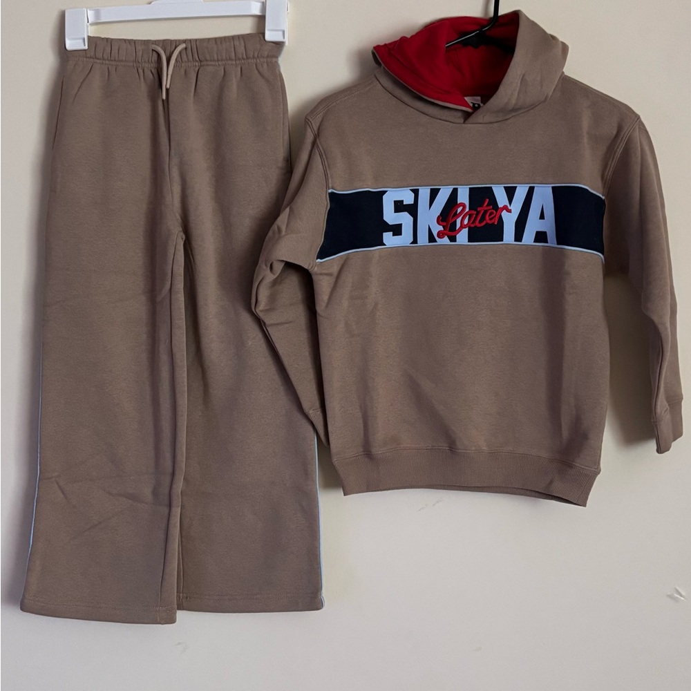 Cotton ON Kids Tan Hoodie and Pants Set for Kids
